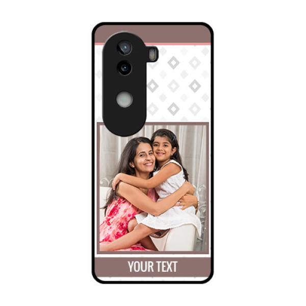iQOO Z9s 5G Custom Glass Phone CaseSimple Diamond Design