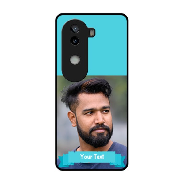 iQOO Z9s 5G Custom Glass Phone CaseBlue Color Design