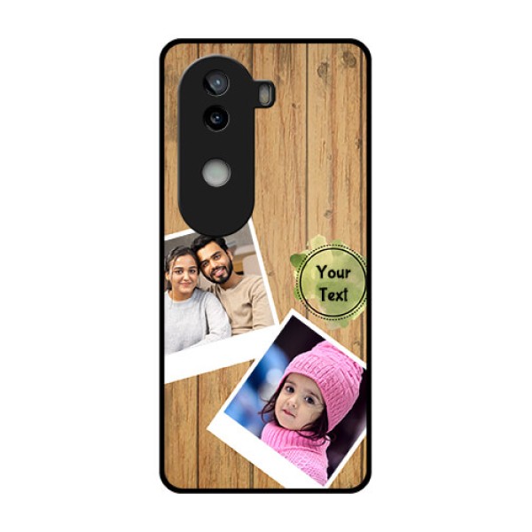 iQOO Z9s 5G Custom Glass Phone CaseWooden Texture Design