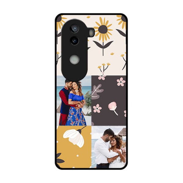 iQOO Z9s 5G Custom Glass Phone Case3 Images With Floral Design iQOO Z9s 5G Custom Glass Phone Case3 Images With Floral Design