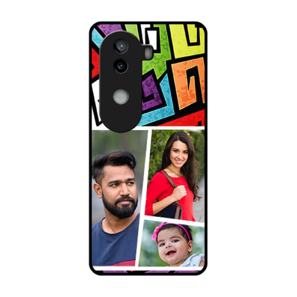 iQOO Z9s 5G Custom Glass Phone CaseGraffiti Pattern Design