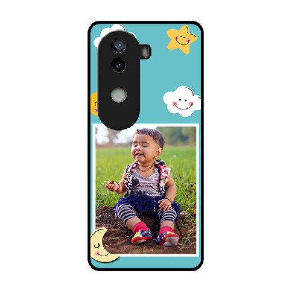 iQOO Z9s 5G Custom Glass Phone CaseSmiley Kids Stars Design iQOO Z9s 5G Custom Glass Phone CaseSmiley Kids Stars Design