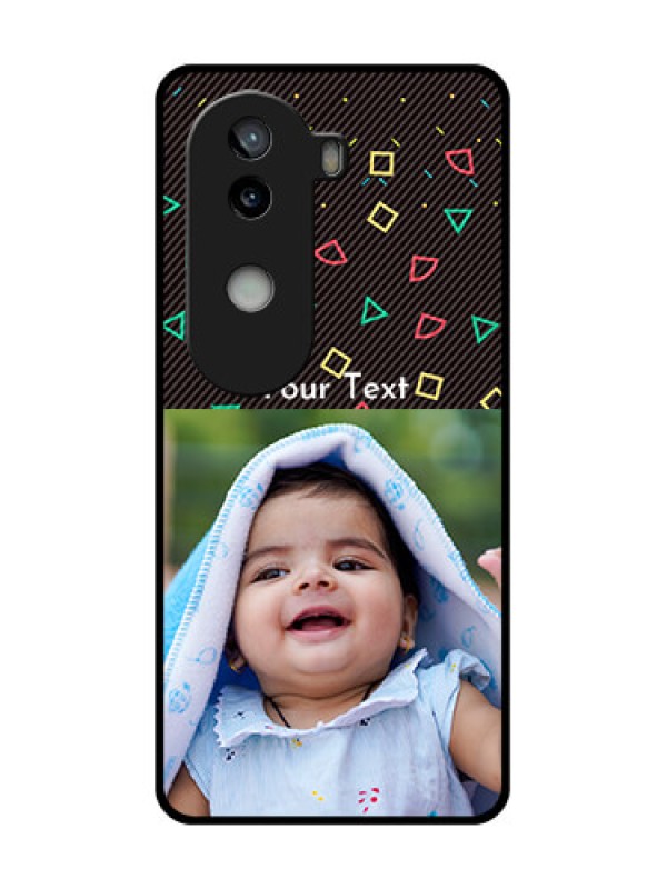 Custom iQOO Z9s 5G Custom Glass Phone CaseWith Confetti Birthday Design