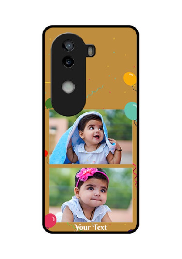 iQOO Z9s 5G Custom Glass Phone CaseImage Holder With Birthday Celebrations Design