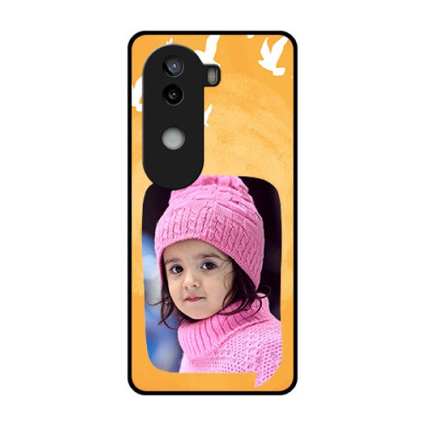 iQOO Z9s 5G Custom Glass Phone CaseWater Color Design With Bird Icons iQOO Z9s 5G Custom Glass Phone CaseWater Color Design With Bird Icons