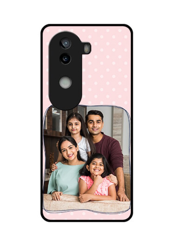 iQOO Z9s 5G Custom Glass Phone CaseFamily With Dots Design