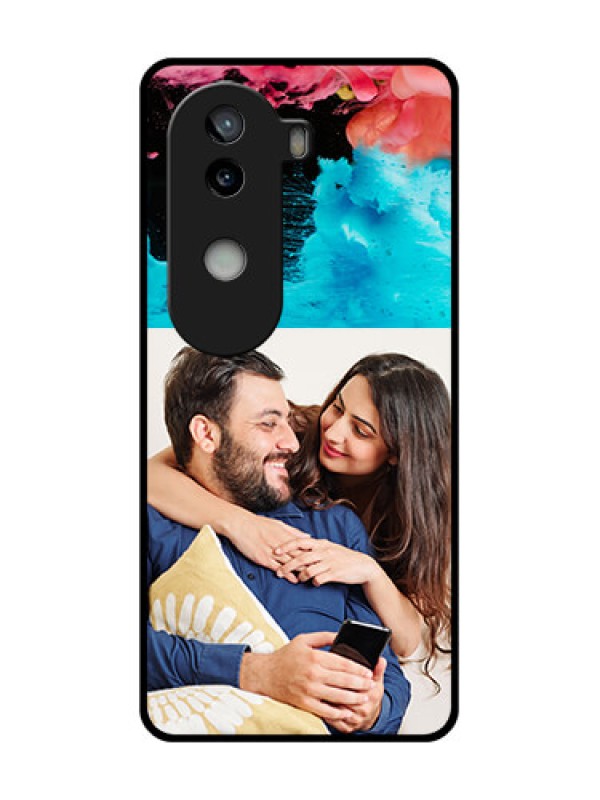 Custom iQOO Z9s 5G Custom Glass Phone CaseQuote With Acrylic Painting Design