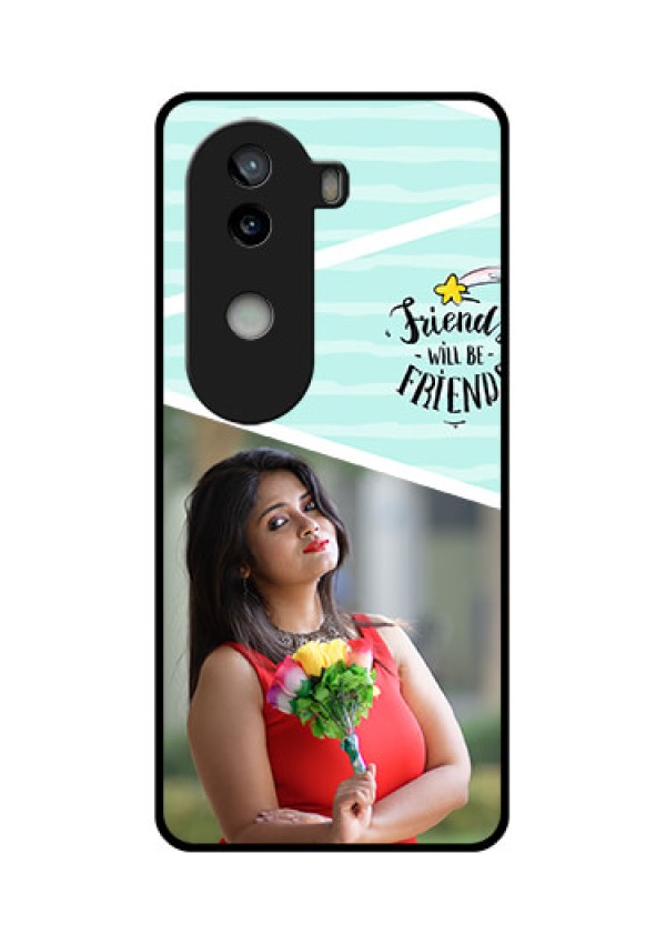 iQOO Z9s 5G Custom Glass Phone CaseFriends Picture Icon Design