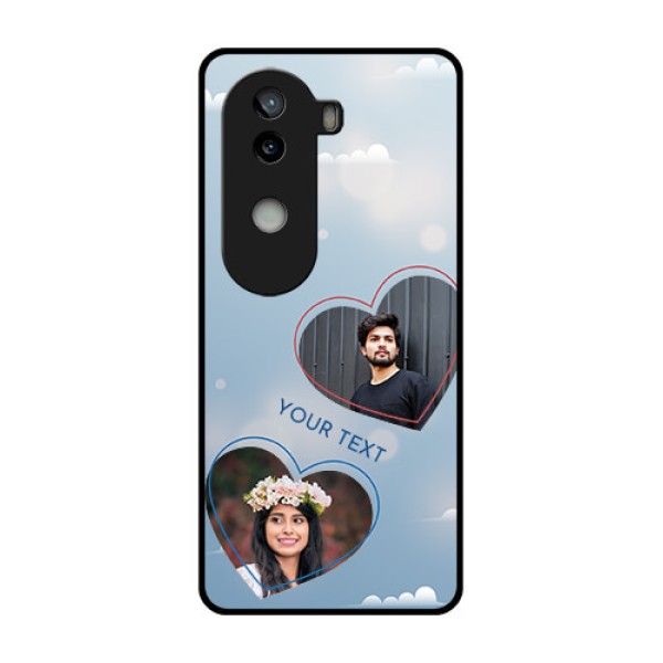 iQOO Z9s 5G Custom Glass Phone CaseBlue Color Couple Design