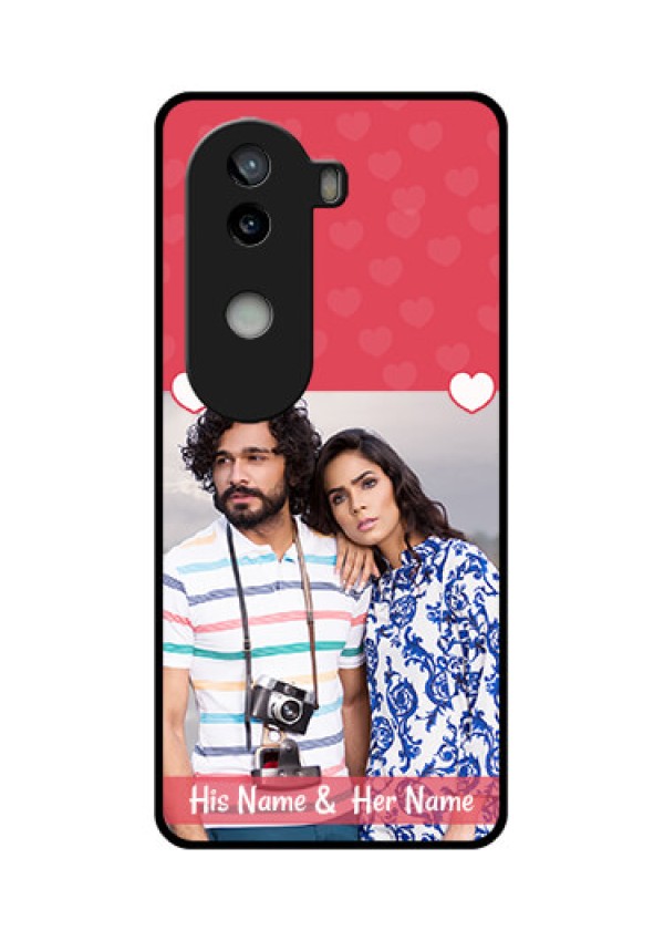 iQOO Z9s 5G Custom Glass Phone CaseSimple Love Design