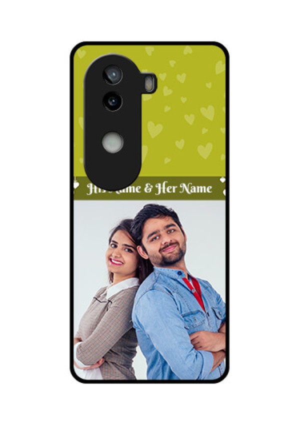 iQOO Z9s 5G Custom Glass Phone CaseYou and Me Heart Design