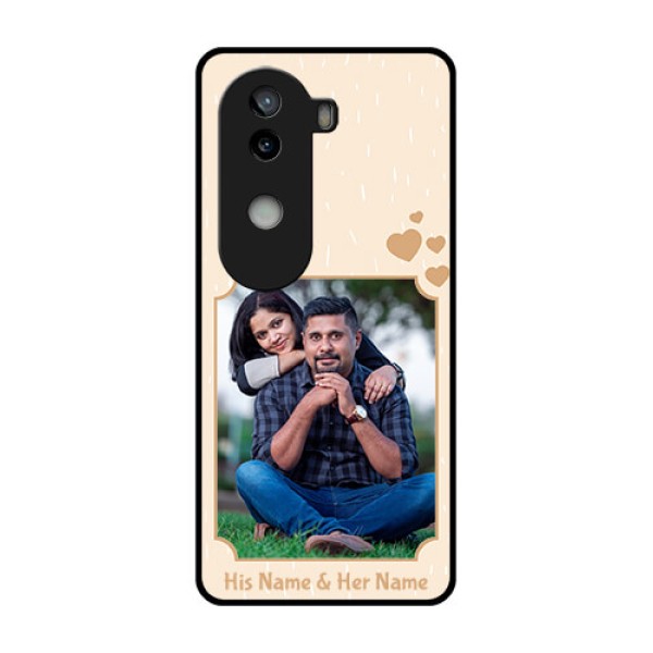 iQOO Z9s 5G Custom Glass Phone CaseWith Confetti Love Design