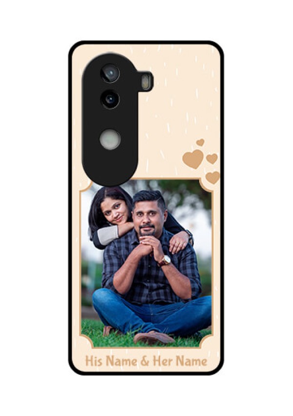 iQOO Z9s 5G Custom Glass Phone CaseWith Confetti Love Design