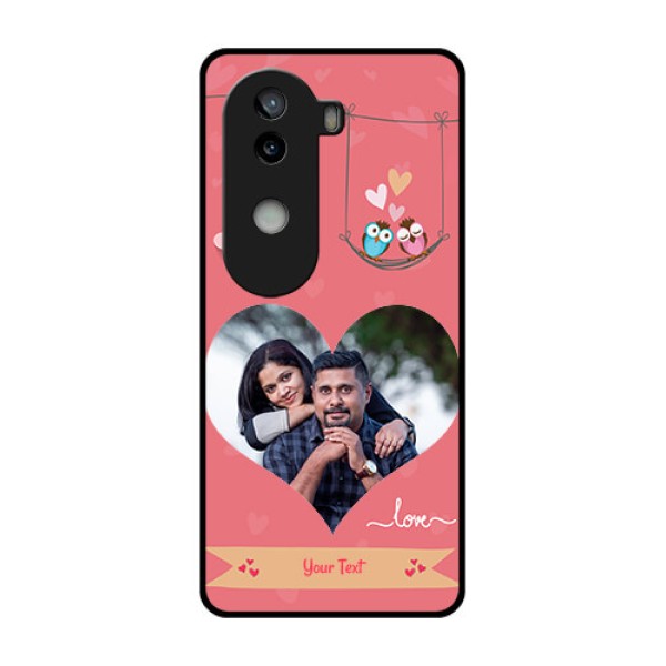 iQOO Z9s 5G Custom Glass Phone CasePeach Color Love Design