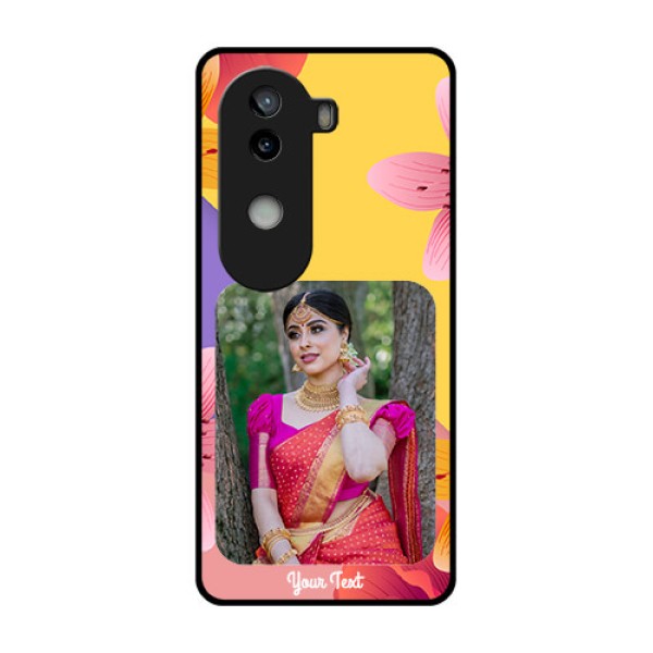 iQOO Z9s 5G Custom Glass Phone Case3 Image With Vintage Floral Design iQOO Z9s 5G Custom Glass Phone Case3 Image With Vintage Floral Design