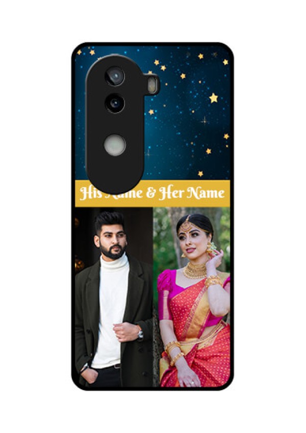 iQOO Z9s 5G Custom Glass Phone CaseGalaxy Stars Backdrop Design