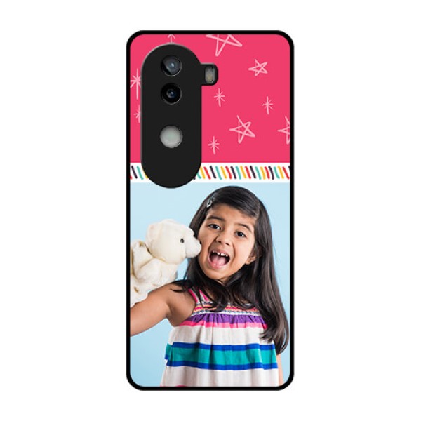 iQOO Z9s 5G Custom Glass Phone CaseLine Art Design