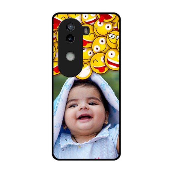 iQOO Z9s 5G Custom Glass Phone CaseWith Smiley Emoji Design iQOO Z9s 5G Custom Glass Phone CaseWith Smiley Emoji Design