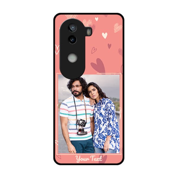 iQOO Z9s 5G Custom Glass Phone CaseLove Doodle Art Design