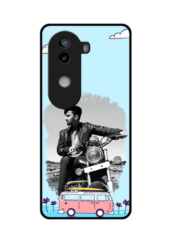 iQOO Z9s 5G Custom Glass Phone CaseTravel and Adventure Design