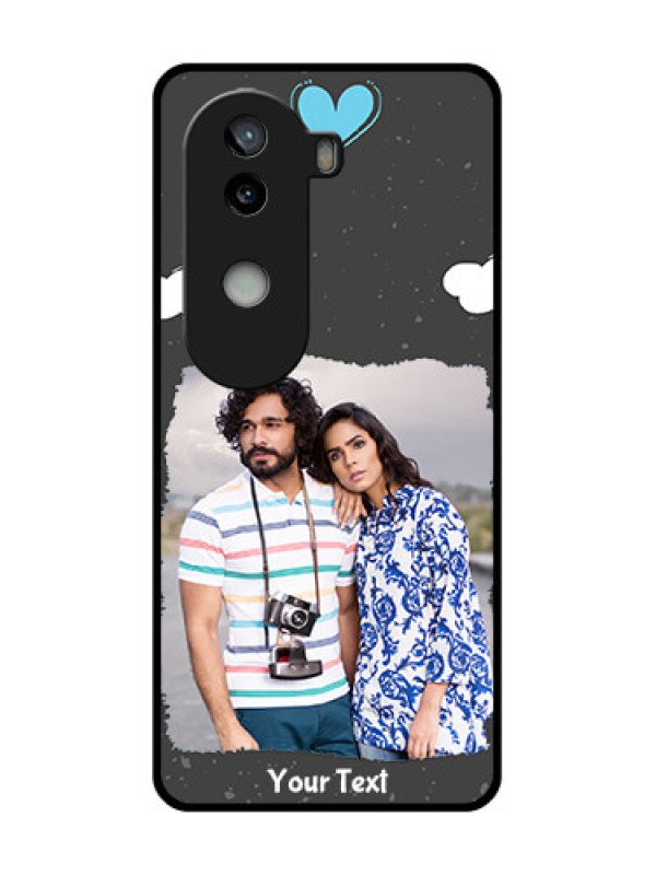 Custom iQOO Z9s 5G Custom Glass Phone CaseSplashes With Love Doodles Design