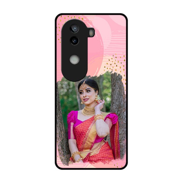 iQOO Z9s 5G Custom Glass Phone CaseGold Glitter Splash Design iQOO Z9s 5G Custom Glass Phone CaseGold Glitter Splash Design