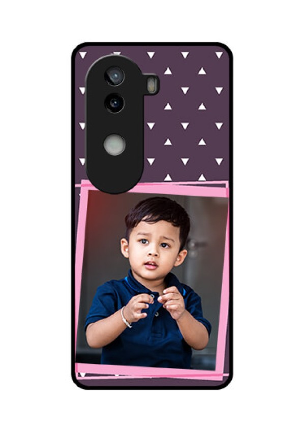 iQOO Z9s 5G Custom Glass Phone CaseTriangle Pattern Dotted Design