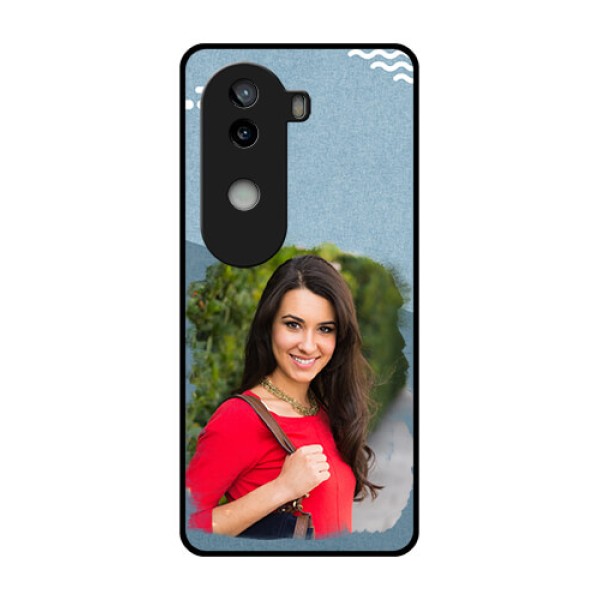 iQOO Z9s 5G Custom Glass Phone CaseGrunge Line Art Design iQOO Z9s 5G Custom Glass Phone CaseGrunge Line Art Design