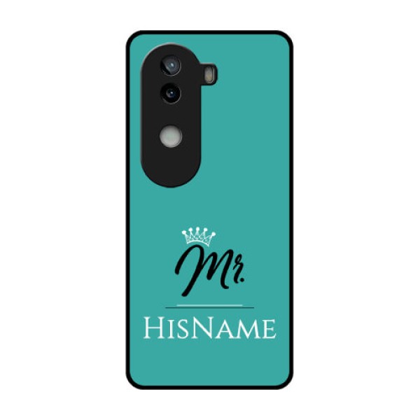 iQOO Z9s 5G Custom Glass Phone CaseMr With Name Design