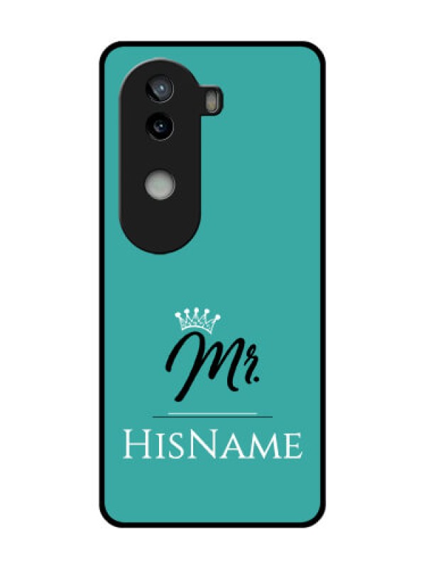 Custom iQOO Z9s 5G Custom Glass Phone CaseMr With Name Design