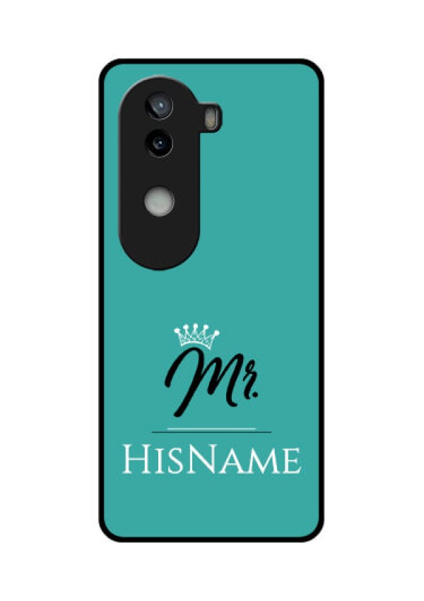 iQOO Z9s 5G Custom Glass Phone CaseMr With Name Design