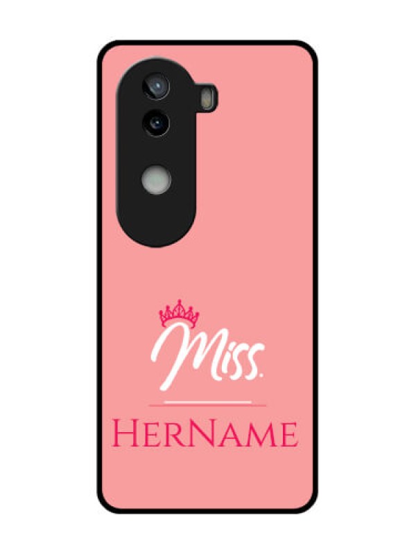 Custom iQOO Z9s 5G Custom Glass Phone CaseMrs With Name Design