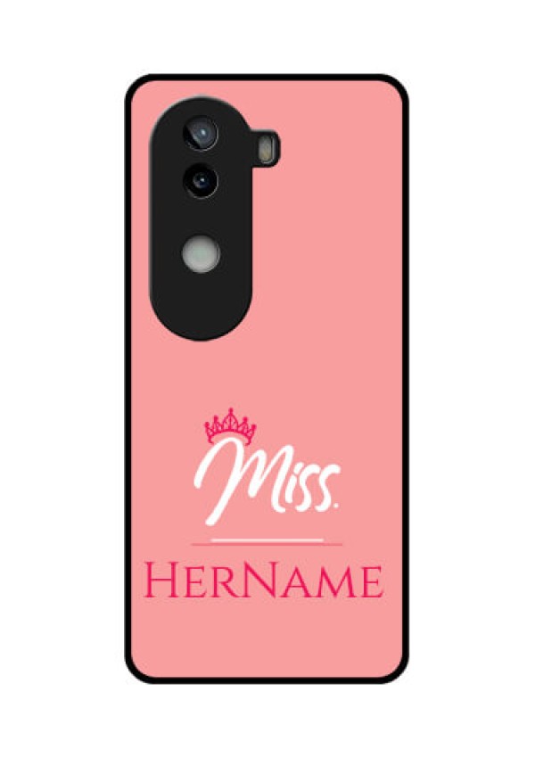 iQOO Z9s 5G Custom Glass Phone CaseMrs With Name Design
