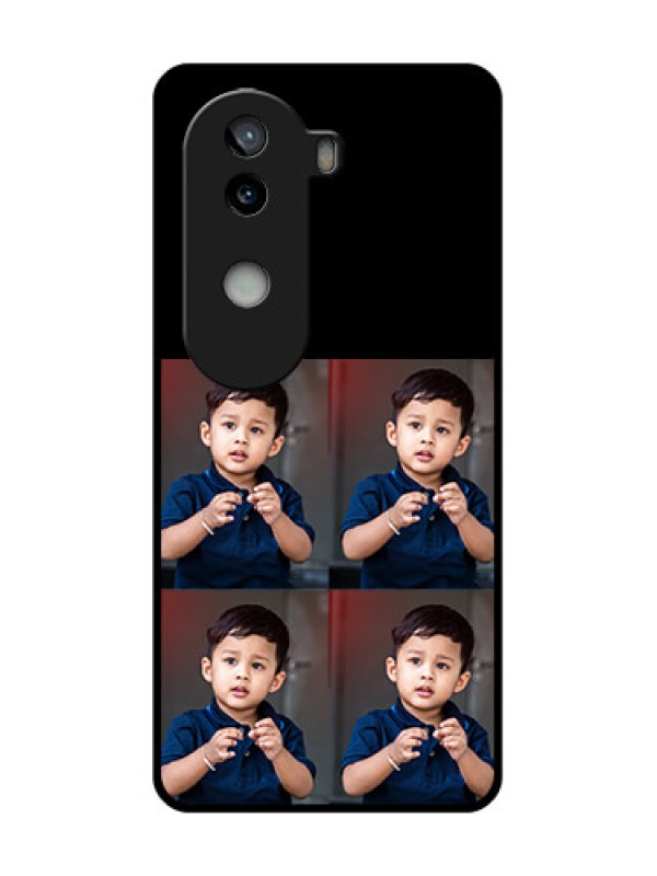 Custom iQOO Z9s 5G Custom Glass Phone Case4 Image Holder Design