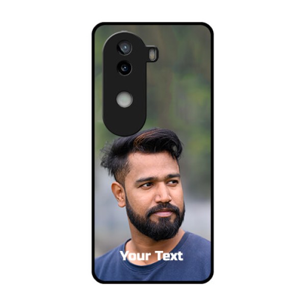 iQOO Z9s 5G Custom Glass Phone CasePhoto With Text Design iQOO Z9s 5G Custom Glass Phone CasePhoto With Text Design