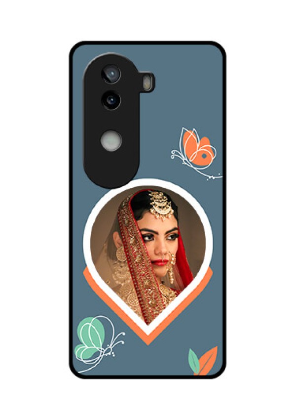 iQOO Z9s 5G Custom Glass Phone CaseDroplet Butterflies Design