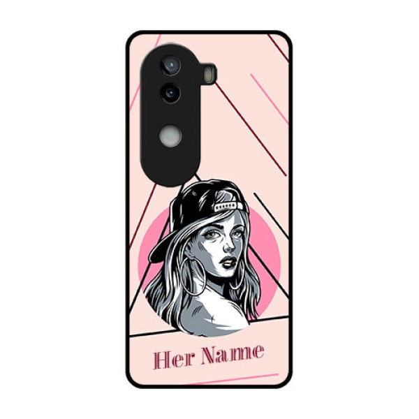 iQOO Z9s 5G Custom Glass Phone CaseRockstar Girl Design