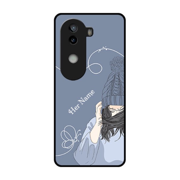 iQOO Z9s 5G Custom Glass Phone CaseGirl In Winter Outfit Design iQOO Z9s 5G Custom Glass Phone CaseGirl In Winter Outfit Design