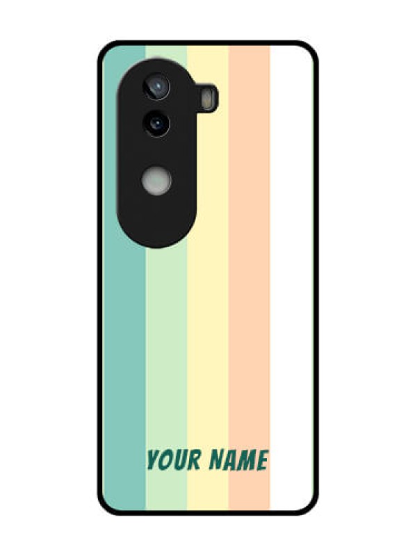 Custom iQOO Z9s 5G Custom Glass Phone CaseMulti - Colour Stripes Design