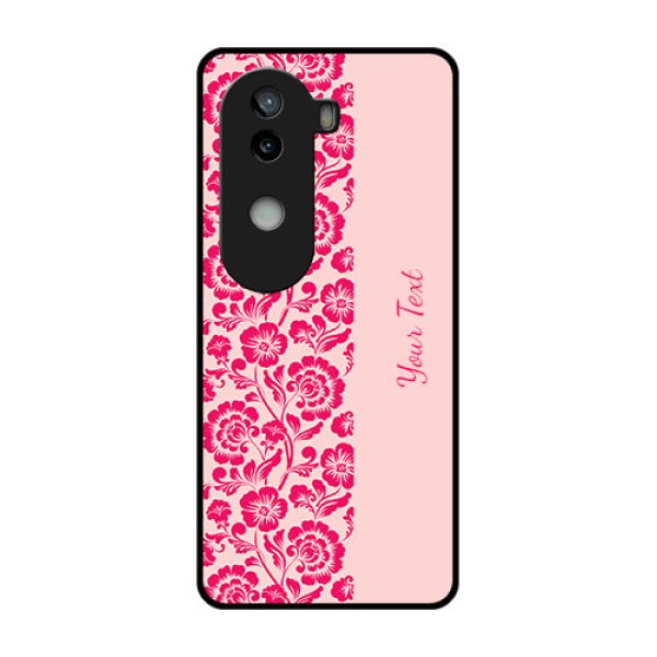 iQOO Z9s 5G Custom Glass Phone CaseAttractive Floral Pattern Design iQOO Z9s 5G Custom Glass Phone CaseAttractive Floral Pattern Design