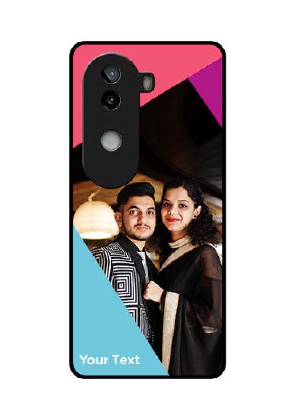 iQOO Z9s 5G Custom Glass Phone CaseStacked Triple Colour Design