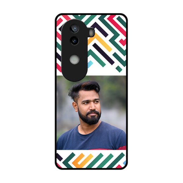 iQOO Z9s 5G Custom Glass Phone CaseColorful Maze Pattern Design iQOO Z9s 5G Custom Glass Phone CaseColorful Maze Pattern Design