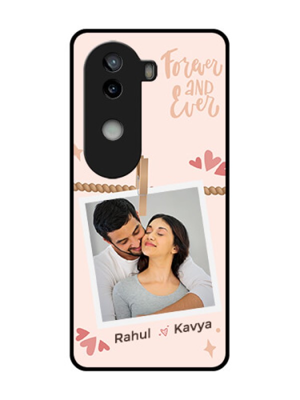 Custom iQOO Z9s 5G Custom Glass Phone CaseForever And Ever Love Design