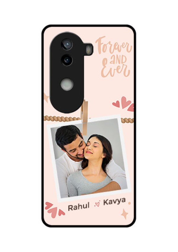 iQOO Z9s 5G Custom Glass Phone CaseForever And Ever Love Design