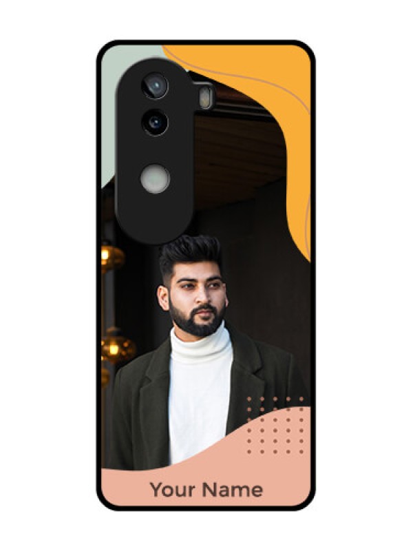 Custom iQOO Z9s 5G Custom Glass Phone CaseTri - Coloured Overlay Design