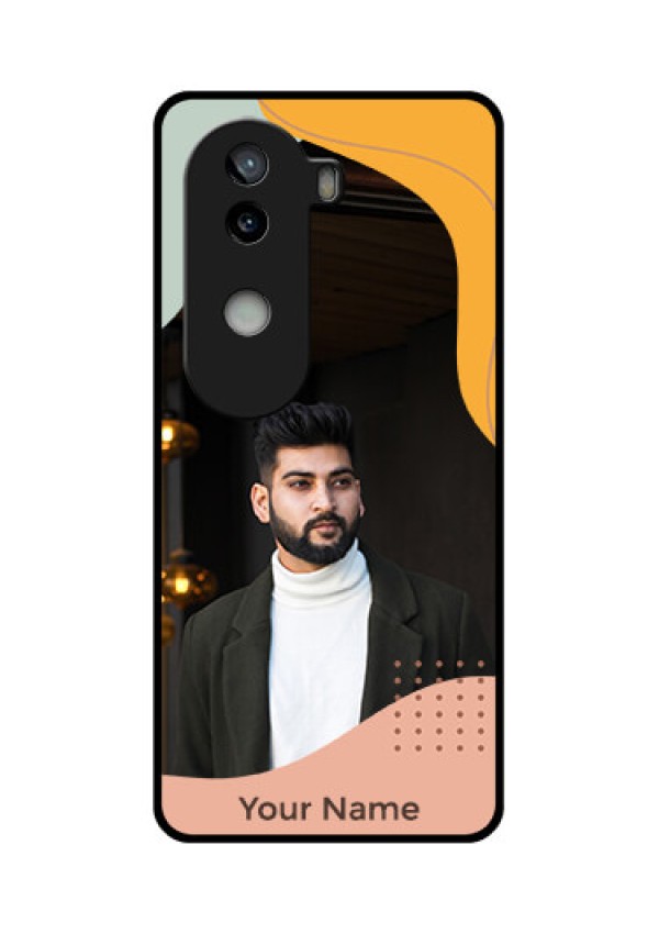 iQOO Z9s 5G Custom Glass Phone CaseTri - Coloured Overlay Design