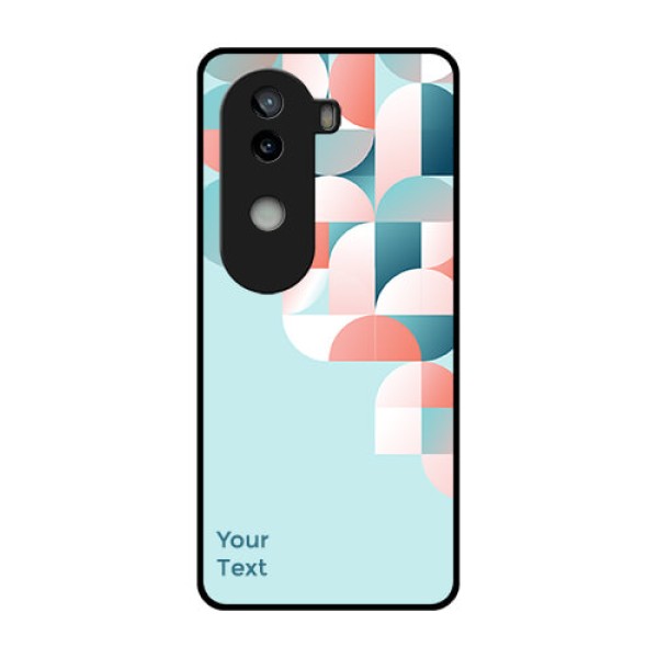 iQOO Z9s 5G Custom Glass Phone CaseStylish Semi - Circle Pattern Design iQOO Z9s 5G Custom Glass Phone CaseStylish Semi - Circle Pattern Design