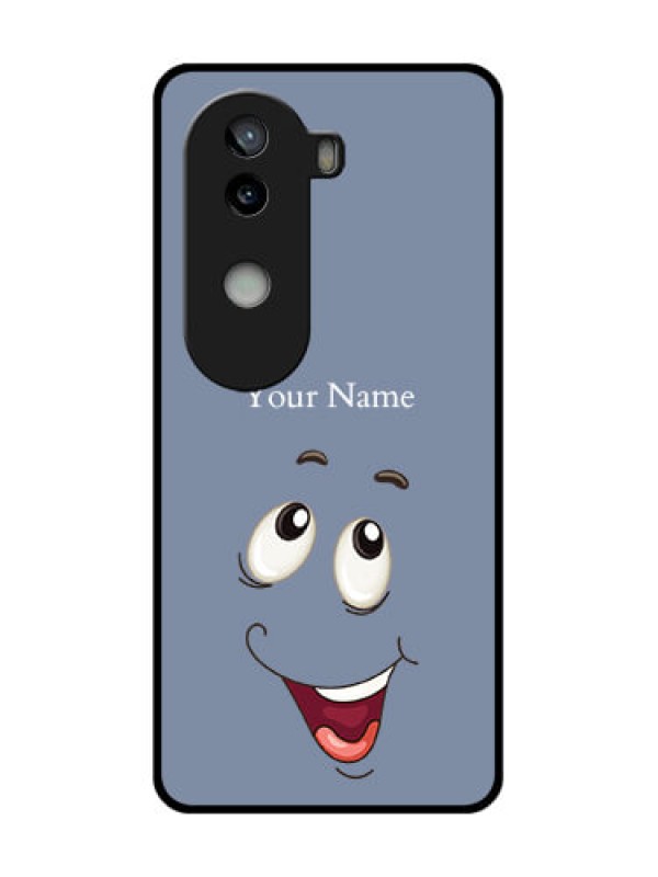 Custom iQOO Z9s 5G Custom Glass Phone CaseLaughing Cartoon Face Design