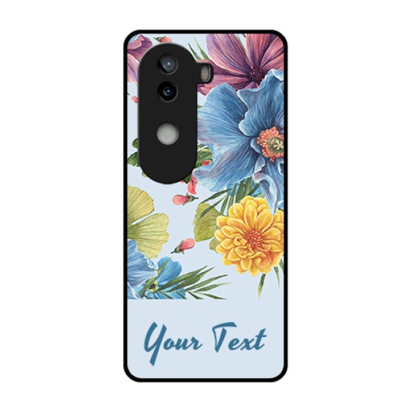 iQOO Z9s 5G Custom Glass Phone CaseStunning Watercolored Flowers Painting Design iQOO Z9s 5G Custom Glass Phone CaseStunning Watercolored Flowers Painting Design