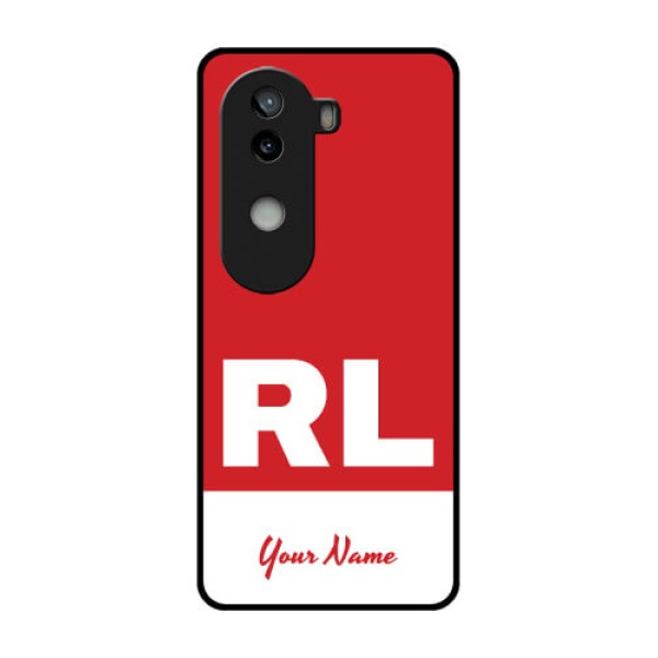 iQOO Z9s 5G Custom Glass Phone CaseDual Tone Custom Text Design